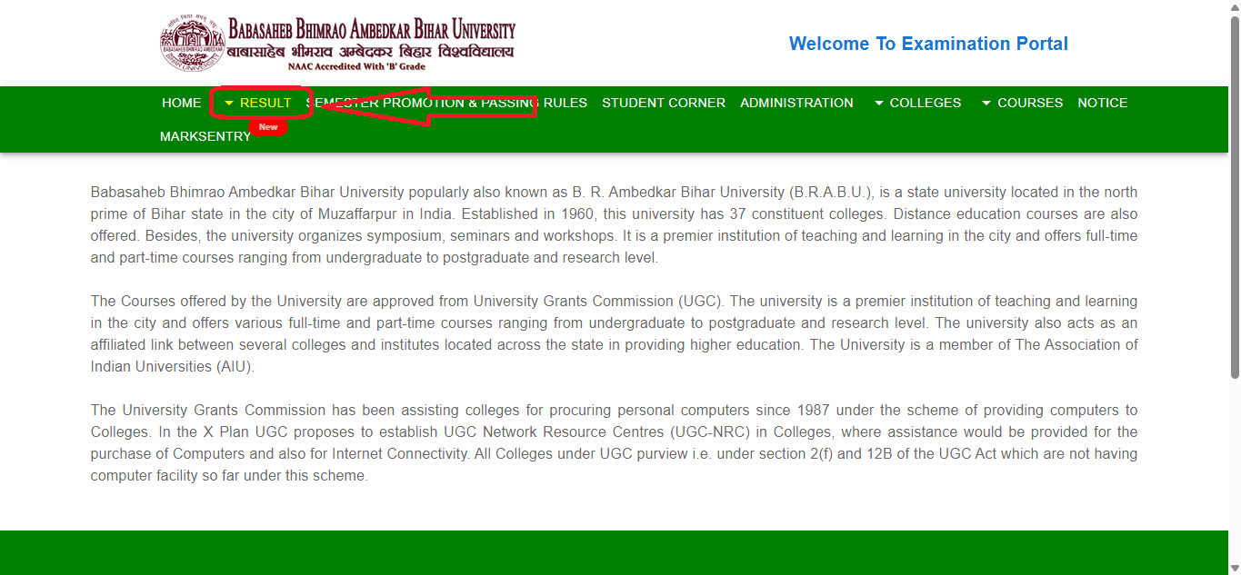 BRABU UG 4th Semester Result 2023-27