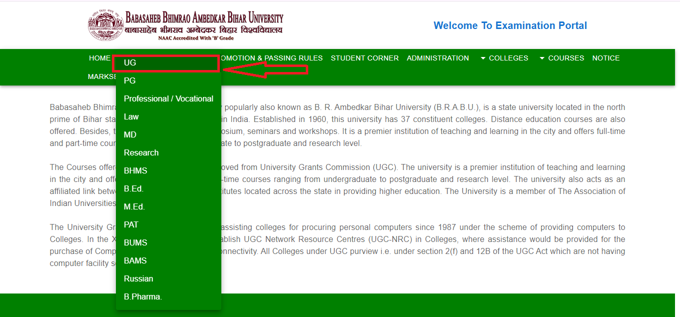 BRABU UG 4th Semester Result 2023-27